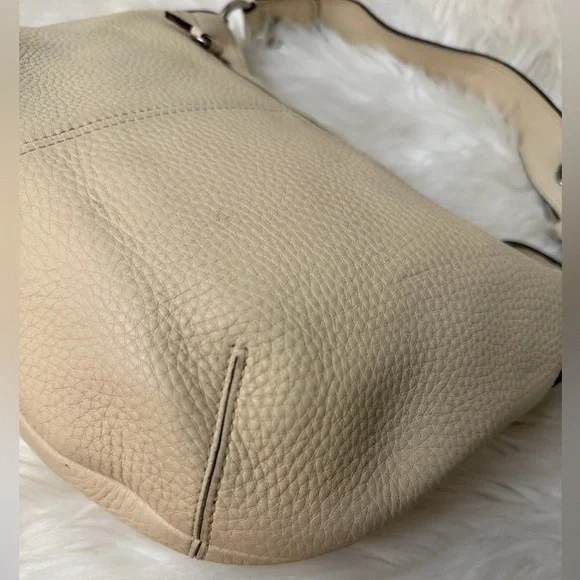 Coach Cream Leather Hobo Bag# F 13730 - Picture 7 of 15